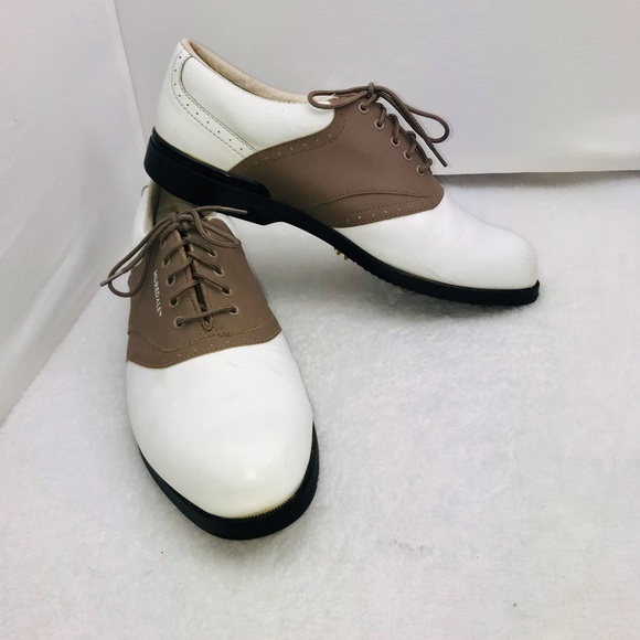 Muredale Leather Vintage Men’s Golf Saddle Shoes Cleats - Picture 8 of 15